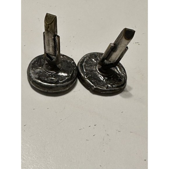 Vintage Alva Studios Greek Silver Coin Reproduction Cuff Links Wedding Formal - Picture 7 of 7